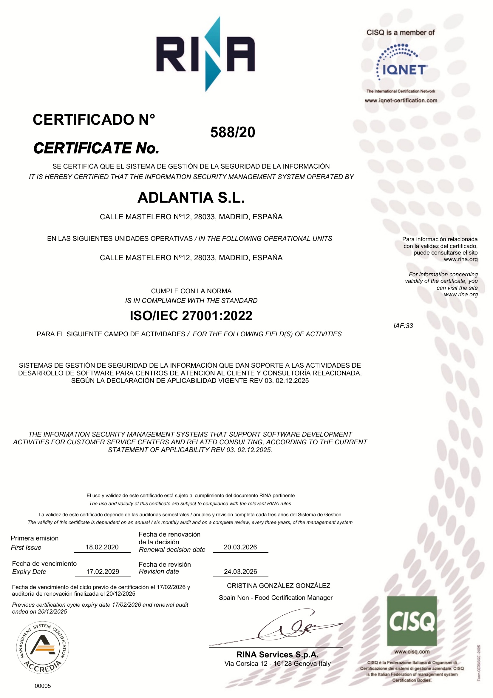ISO/IEC 27001
